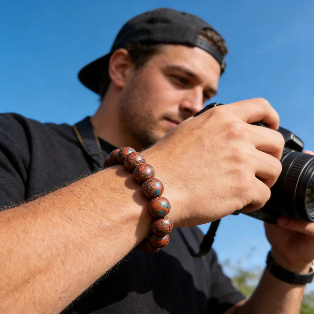 blended incense bracelet for man photographer