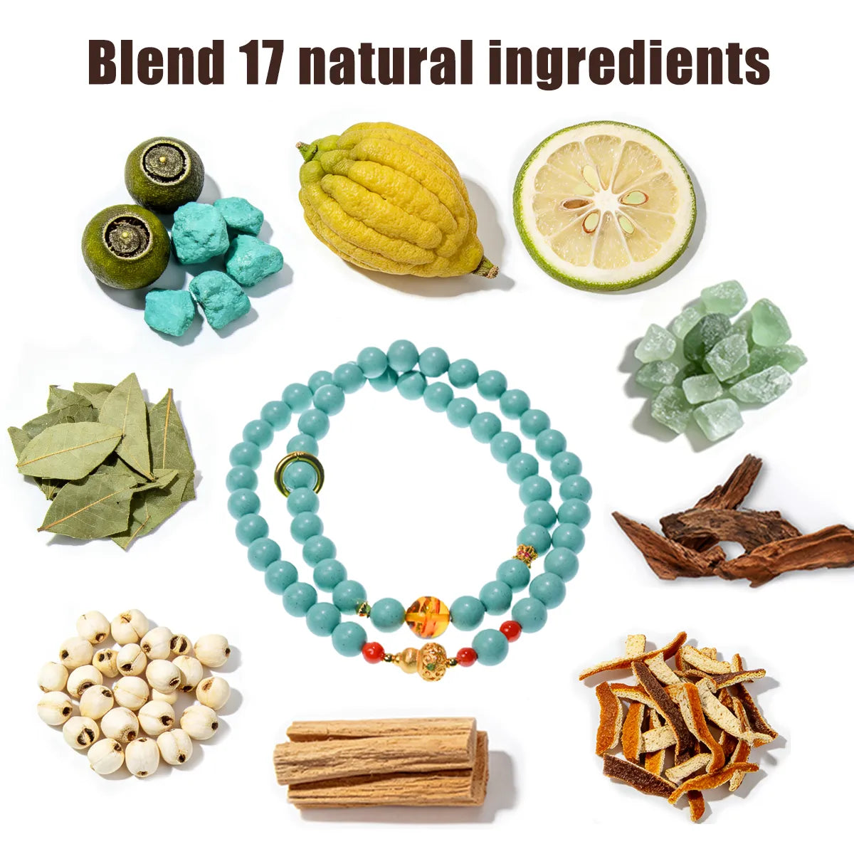 Incense Beads Bracelet | Fortune Cyan