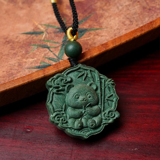 calming aromatherapy panda pendant as talisman