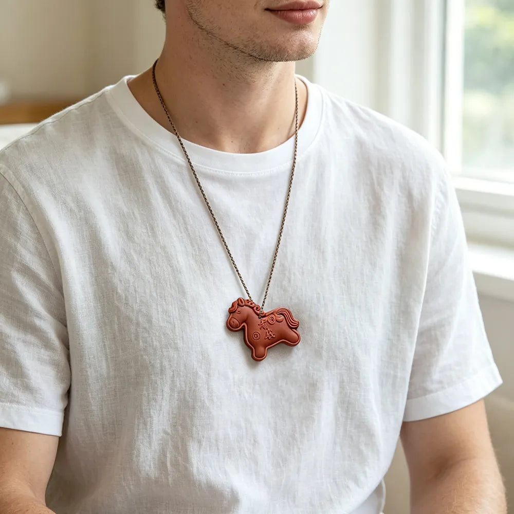 blended incense aroma talisman of long drop pendant necklace