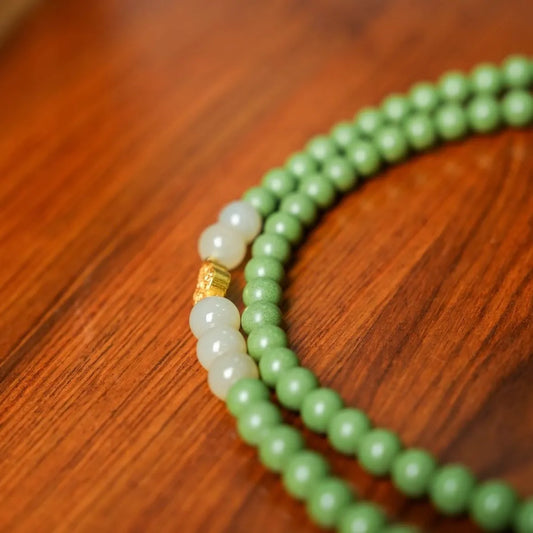 grounding herbal bead bracelet crafted for ritual and intention