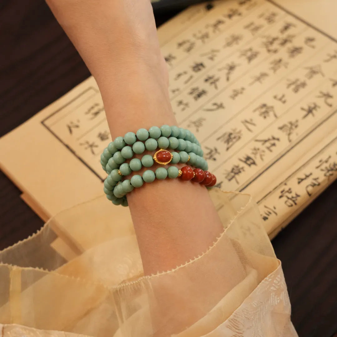 wearable aromatherapy wrist charm made with incense for abundance blessing, stress relief and spiritual balance