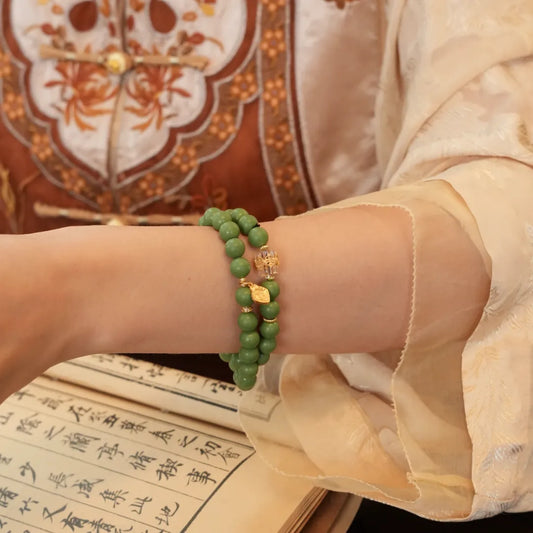 wearable aromatherapy bracelet made with incense for abundance blessing, stress relief and spiritual balance