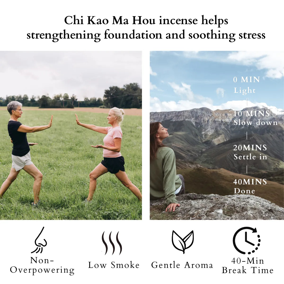 chi kao ma hou incense sticks help soothing stress and strengthening body foundation