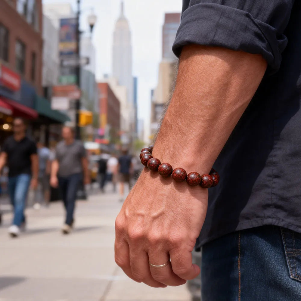 aroma bracelet made of blended incense
