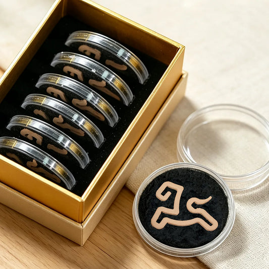 horse-shaped sandalwood incense coils for calming