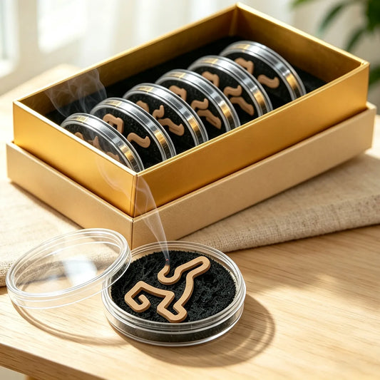 6-pcs horse-shaped incense coils