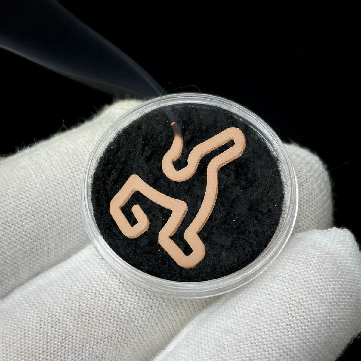 natural binder-free horse-shaped incense coils