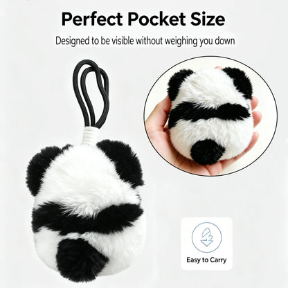 portable size of cute panda plush charm