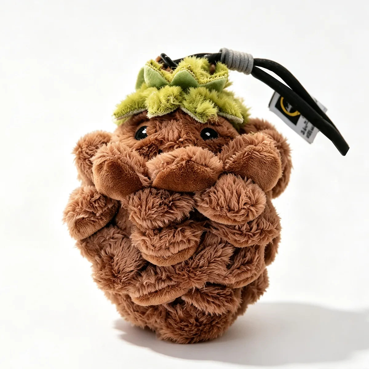 adorable pine cone plush charm with herbal aroma