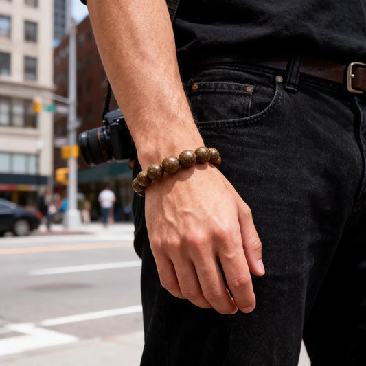 man's aroma bracelet for good energy and protection