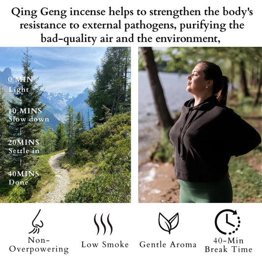 qing geng incense sticks for purifying bad quality indoor air