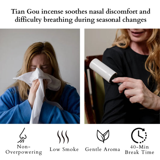 tian gou incense sticks for nasal discomfort during seasonal changes