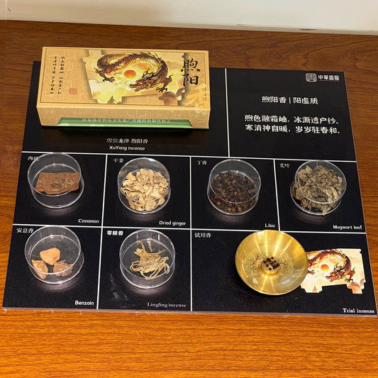 display natural botanicals of xu yang incense sticks